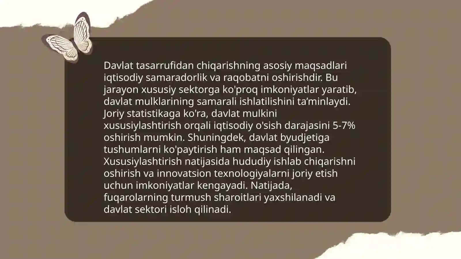 Mulkni davlat tasarrufidan chiqarish bosqichlari 4
