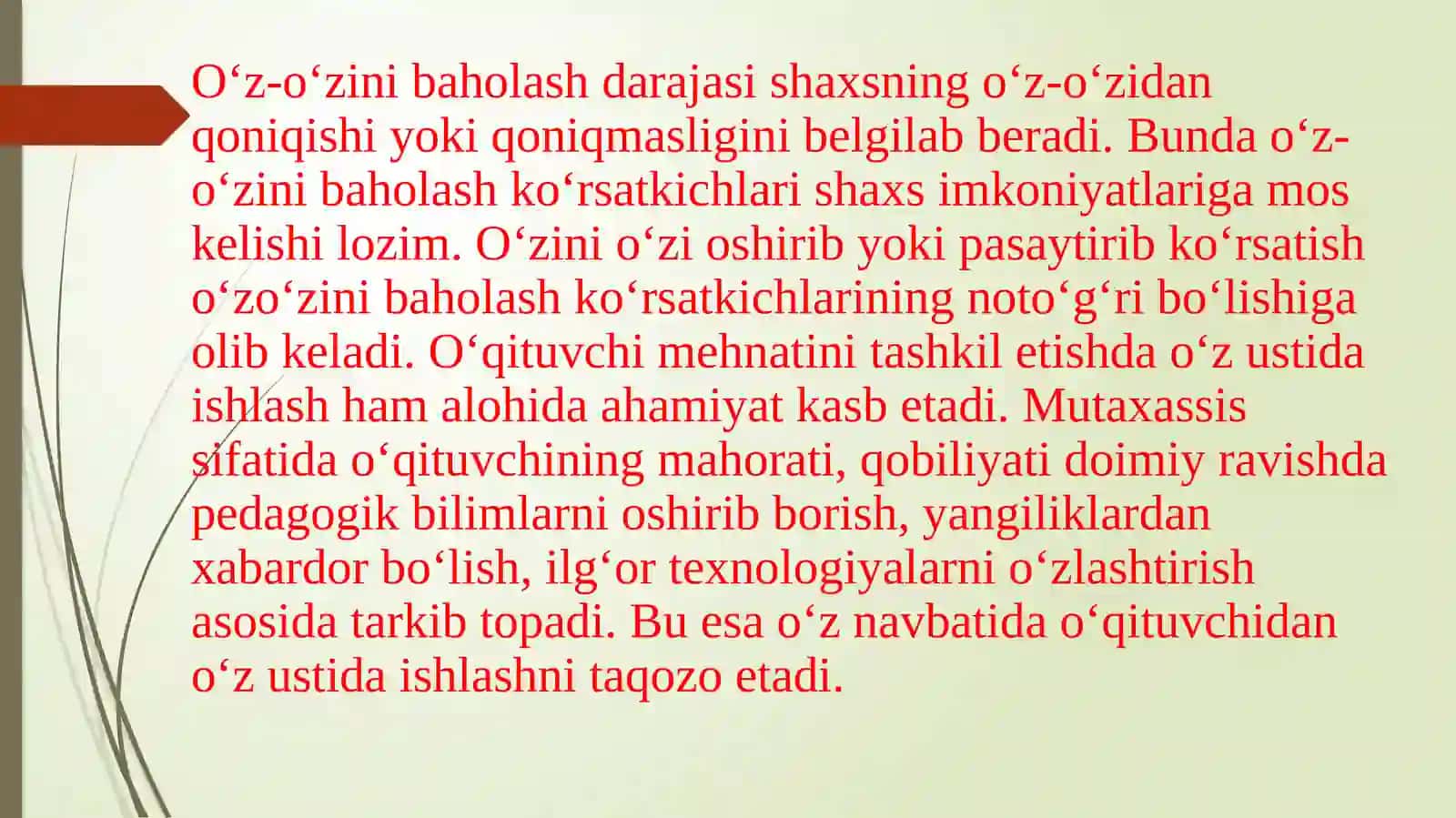 Pedagogning o‘zini-o‘zirivojlantirish 4