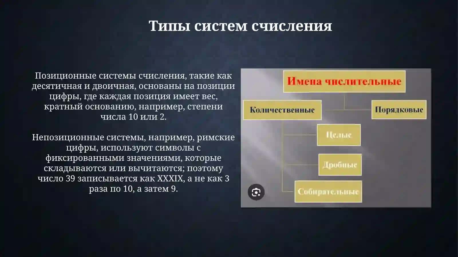 Имя числителные 4