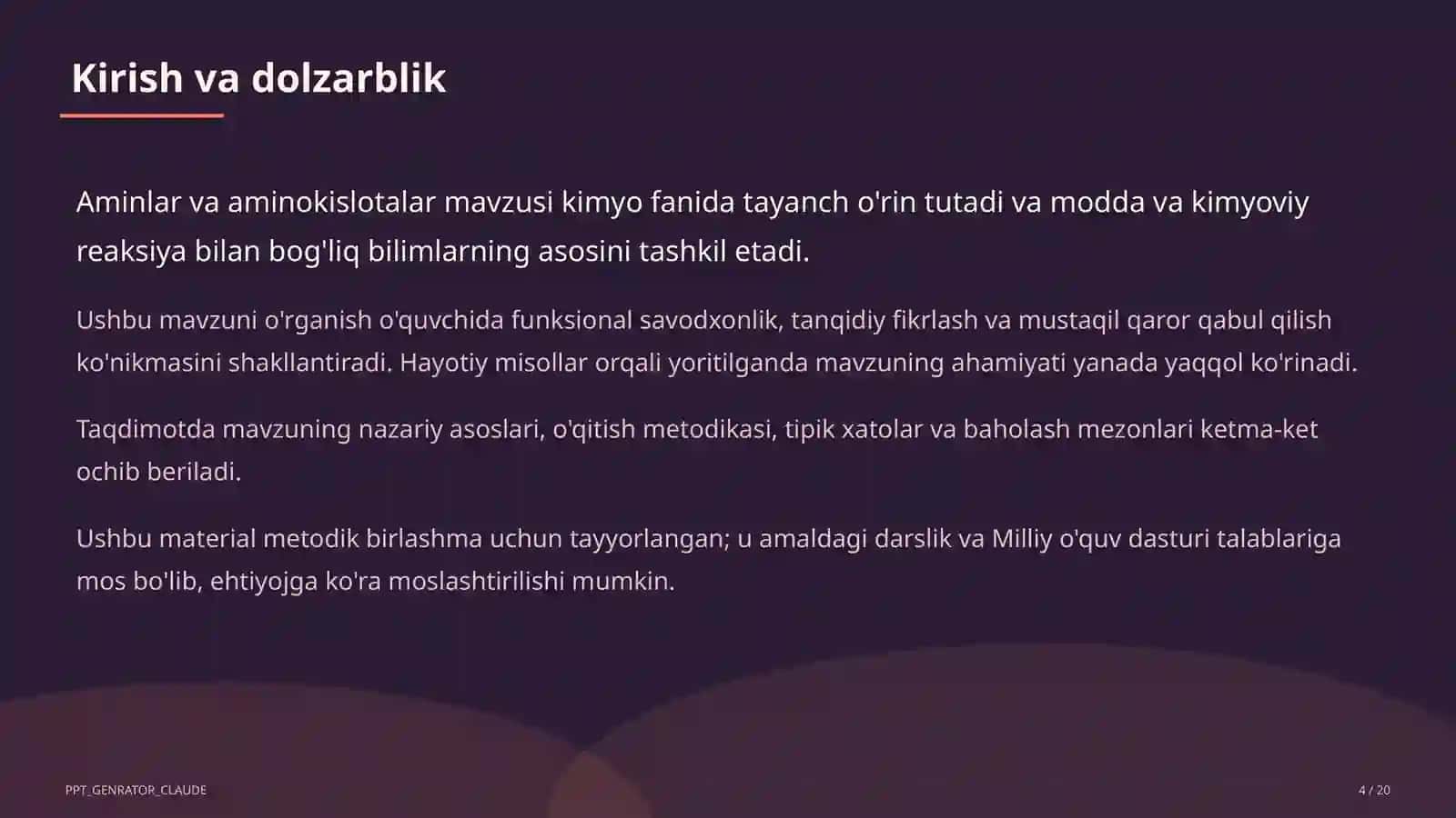 Aminlar va aminokislotalar (11-sinf) 4