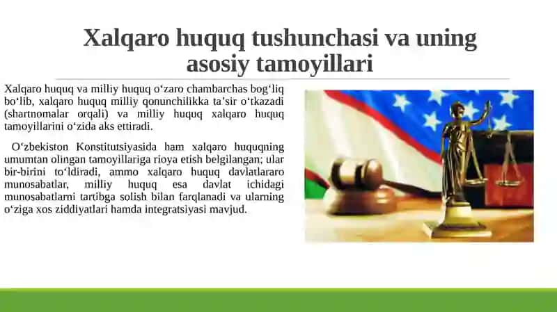 XALQARO XUQUQ VA MILLIY XUQUQNING O‘ZARO MUNOSABATI 4