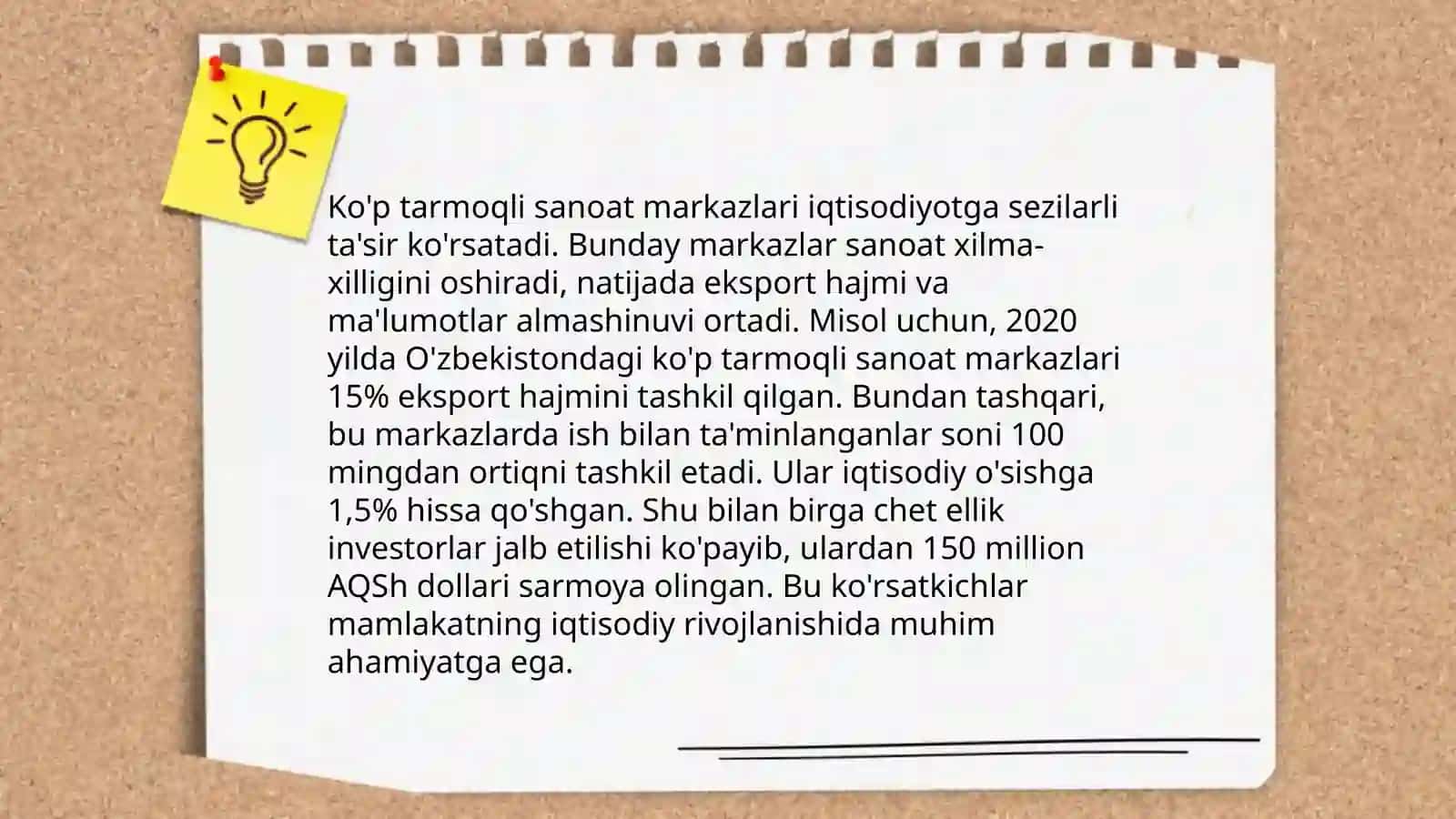 Ko'p tarmoqli yirik sanoat markazlari 4