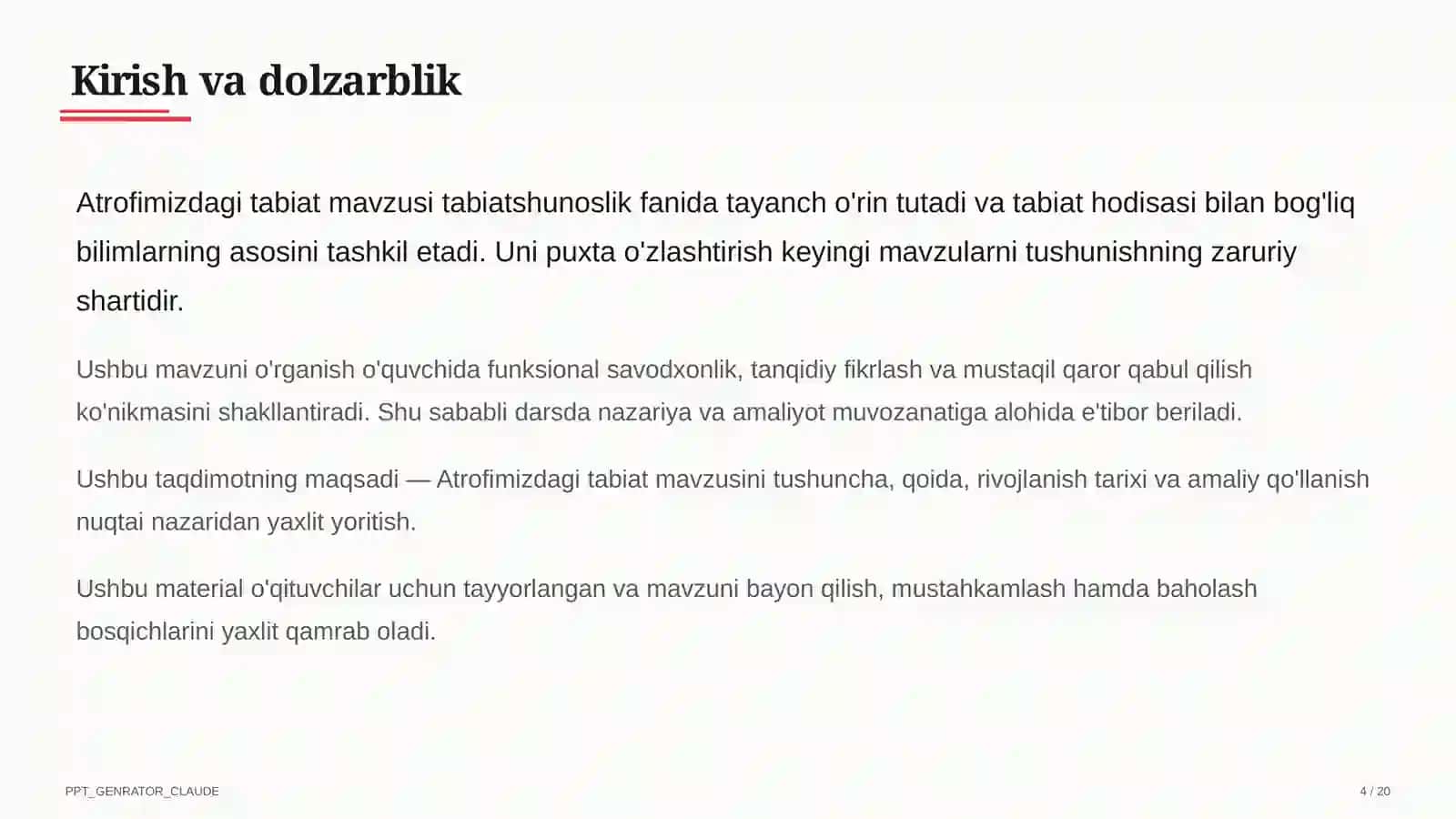 Atrofimizdagi tabiat (1-sinf) 4