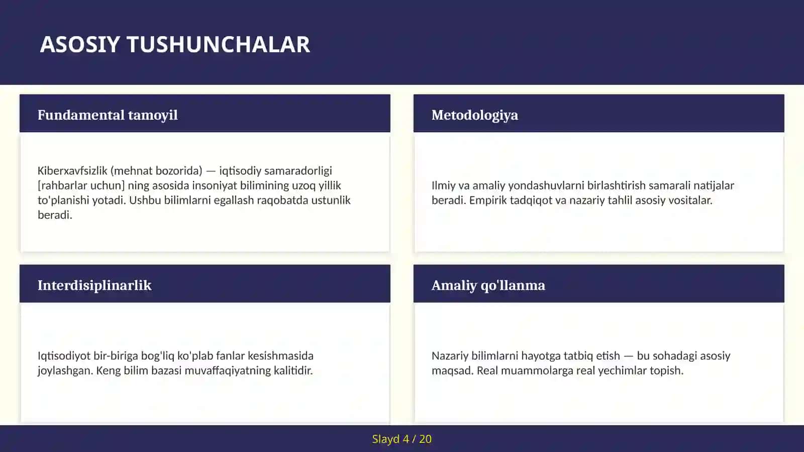 Kiberxavfsizlik (mehnat bozorida) — iqtisodiy samaradorligi [rahbarlar uchun] 4