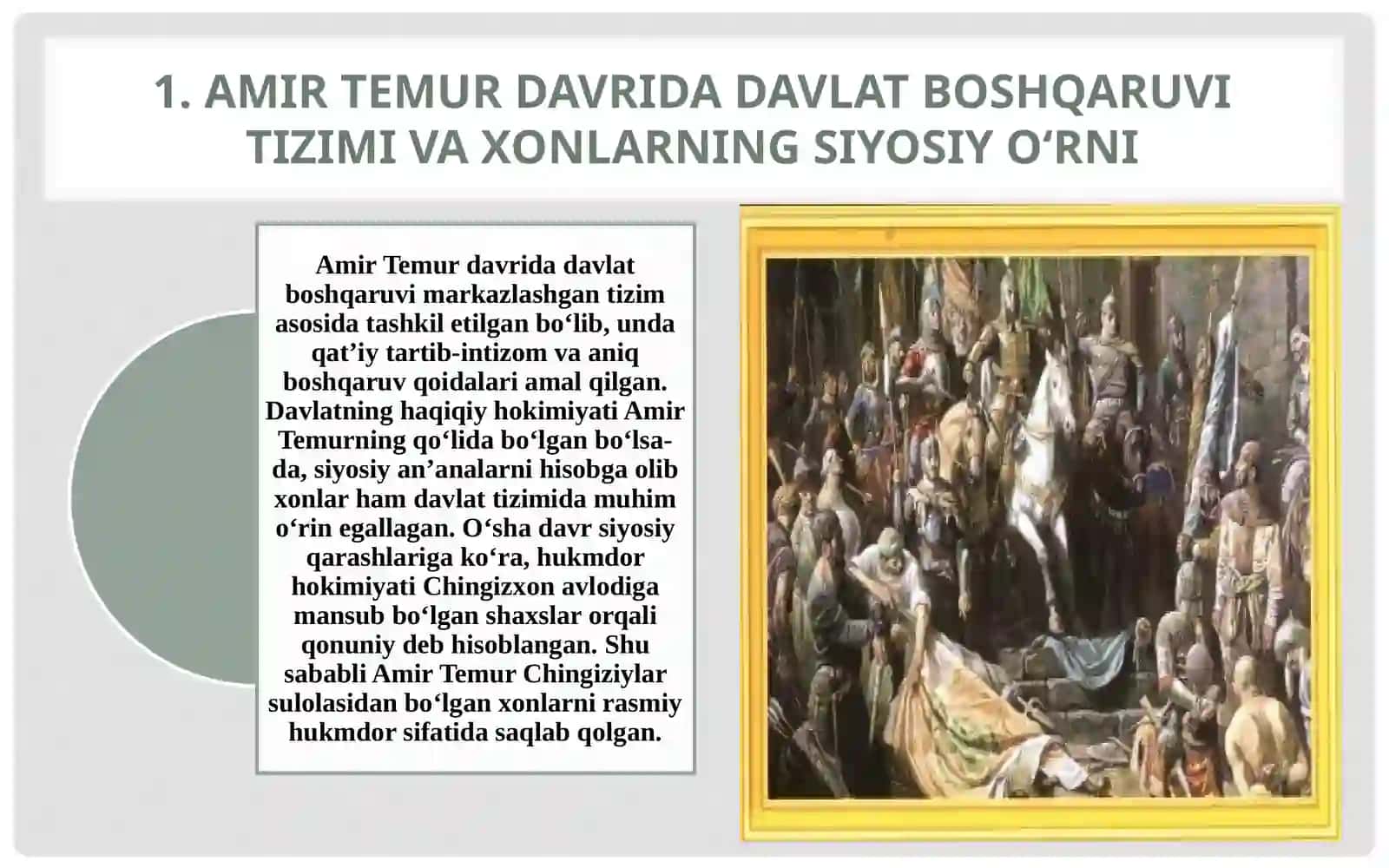 Amir Temur davrida xonlar faoliyati 4