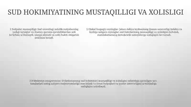 Siyosiy Huquqiy Sohadagi (10Ta)Ustivor Xalqaro Reytinglar Va Ularga Òzbekistonning Intigiratsiyalashuvi 4