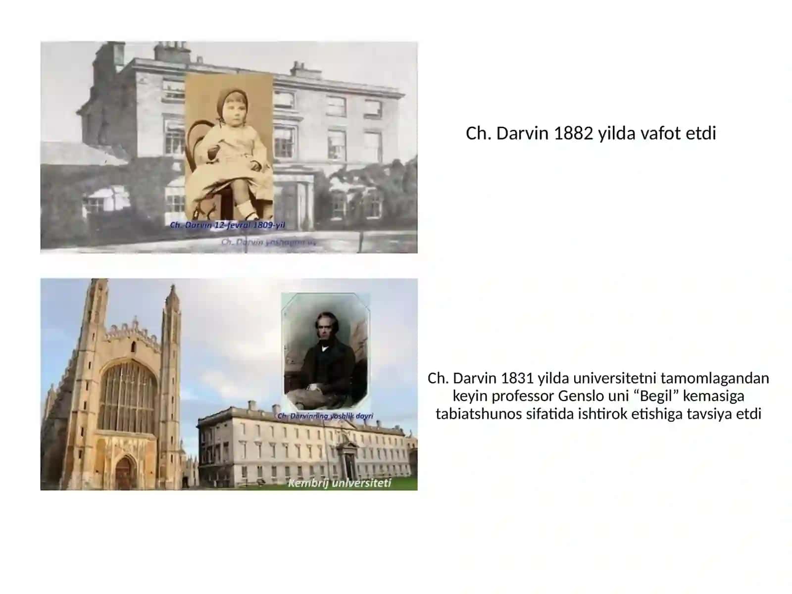 Ch.Darvinning hayoti va evalutsion ta’limoti 4