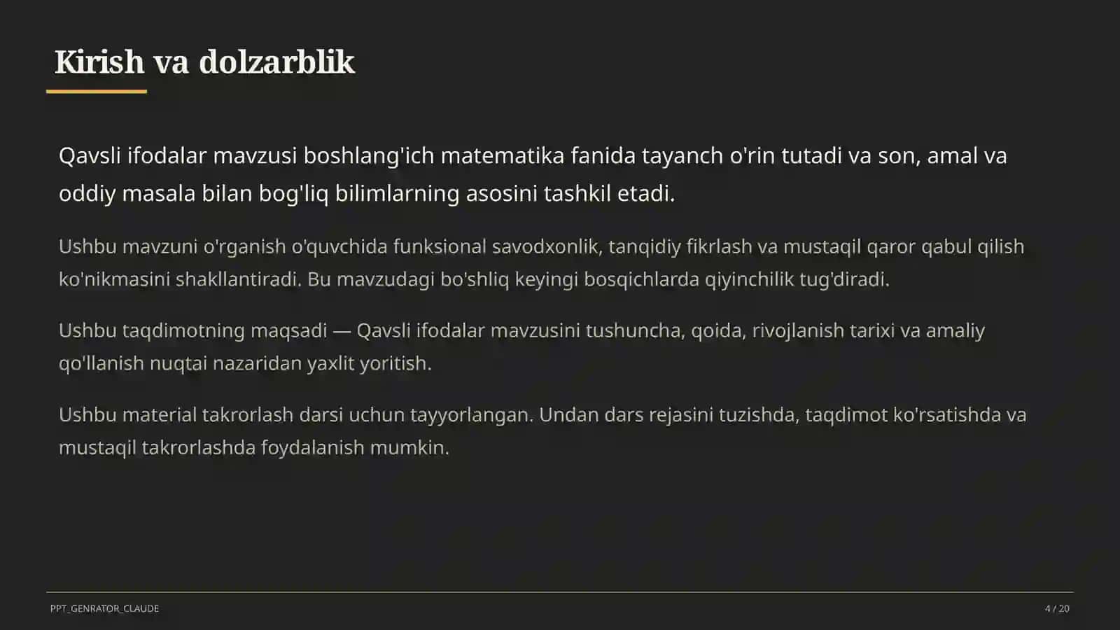 Qavsli ifodalar (2-sinf) 4