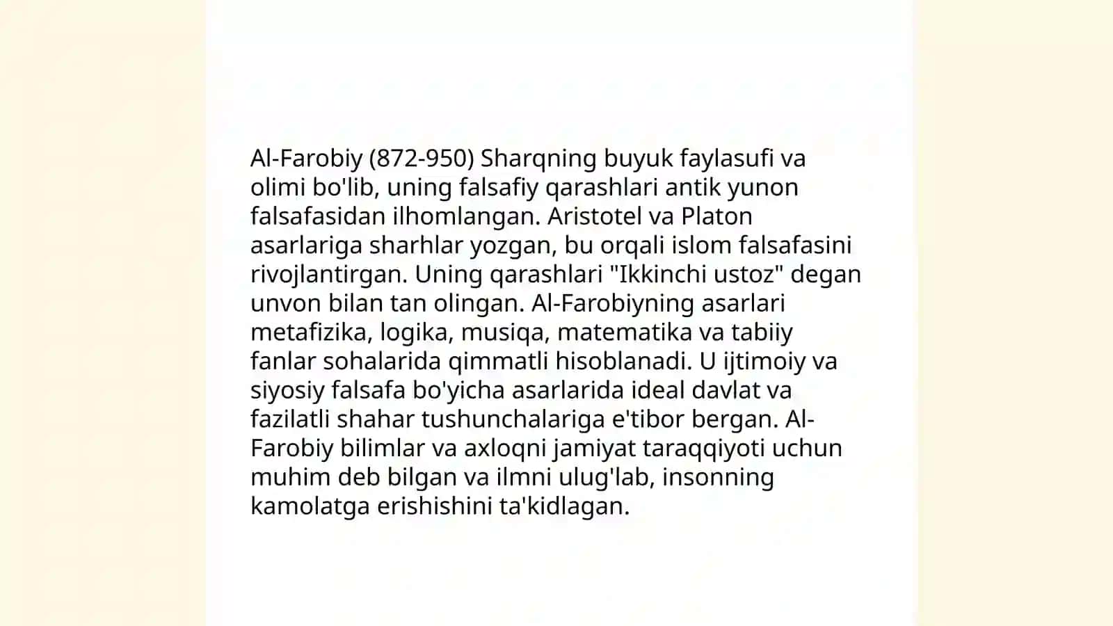 Al-Farobiy hayoti va ijodi 4