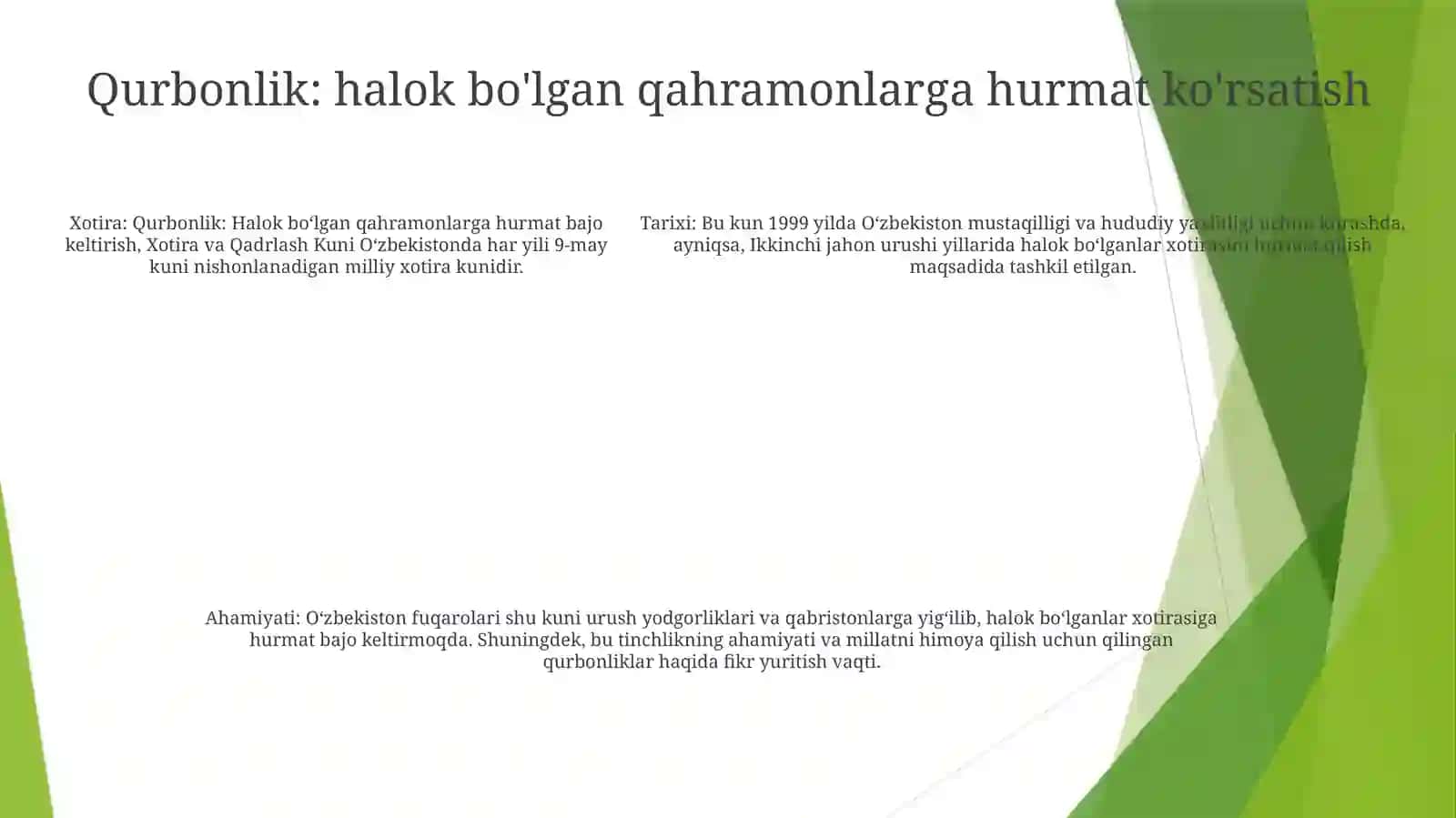Xotira VaQadrlashKuni 4