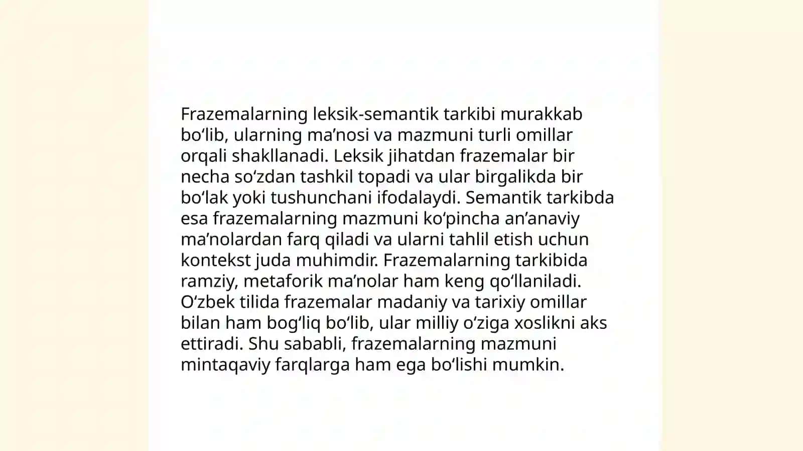 Frazemalarning ishlatilishiga ko‘ra tavsifi 4