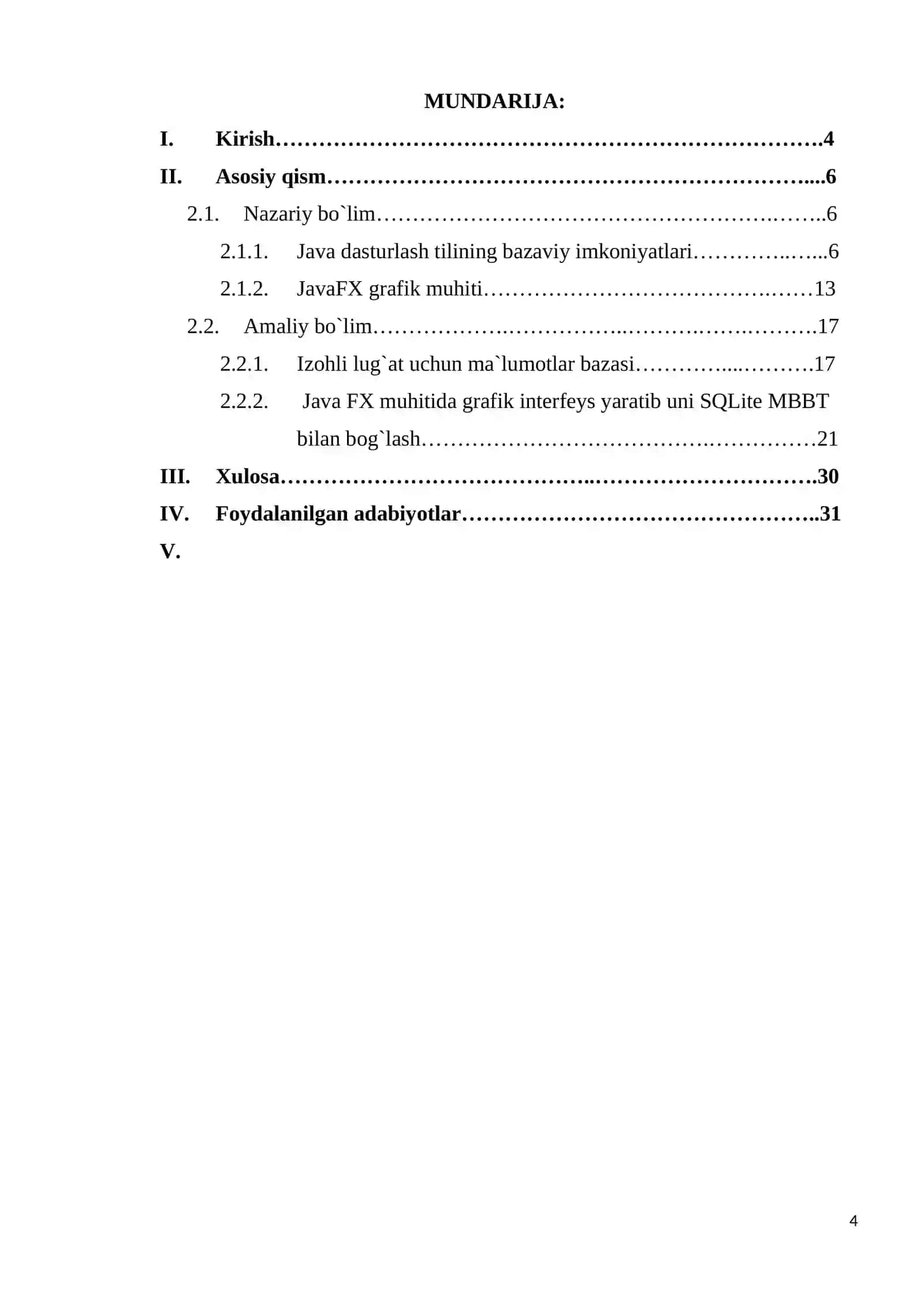 Kurs ishi 4