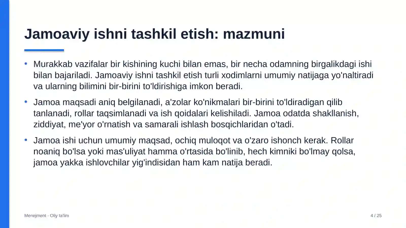 tashqi savdoda jamoaviy ishni tashkil etish 4950 4