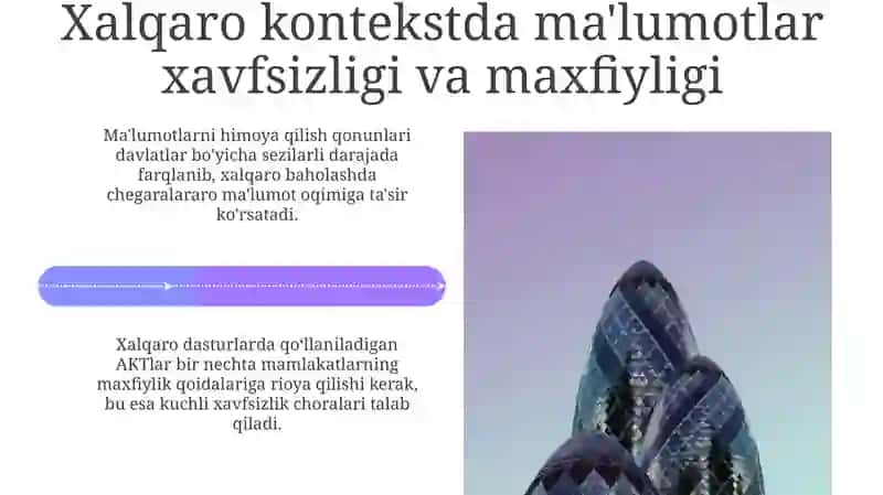 Zamonaviy axborot-kommunikatsiya texnologiyalarini xalqaro baholash dasturlarida qoʻllash 4