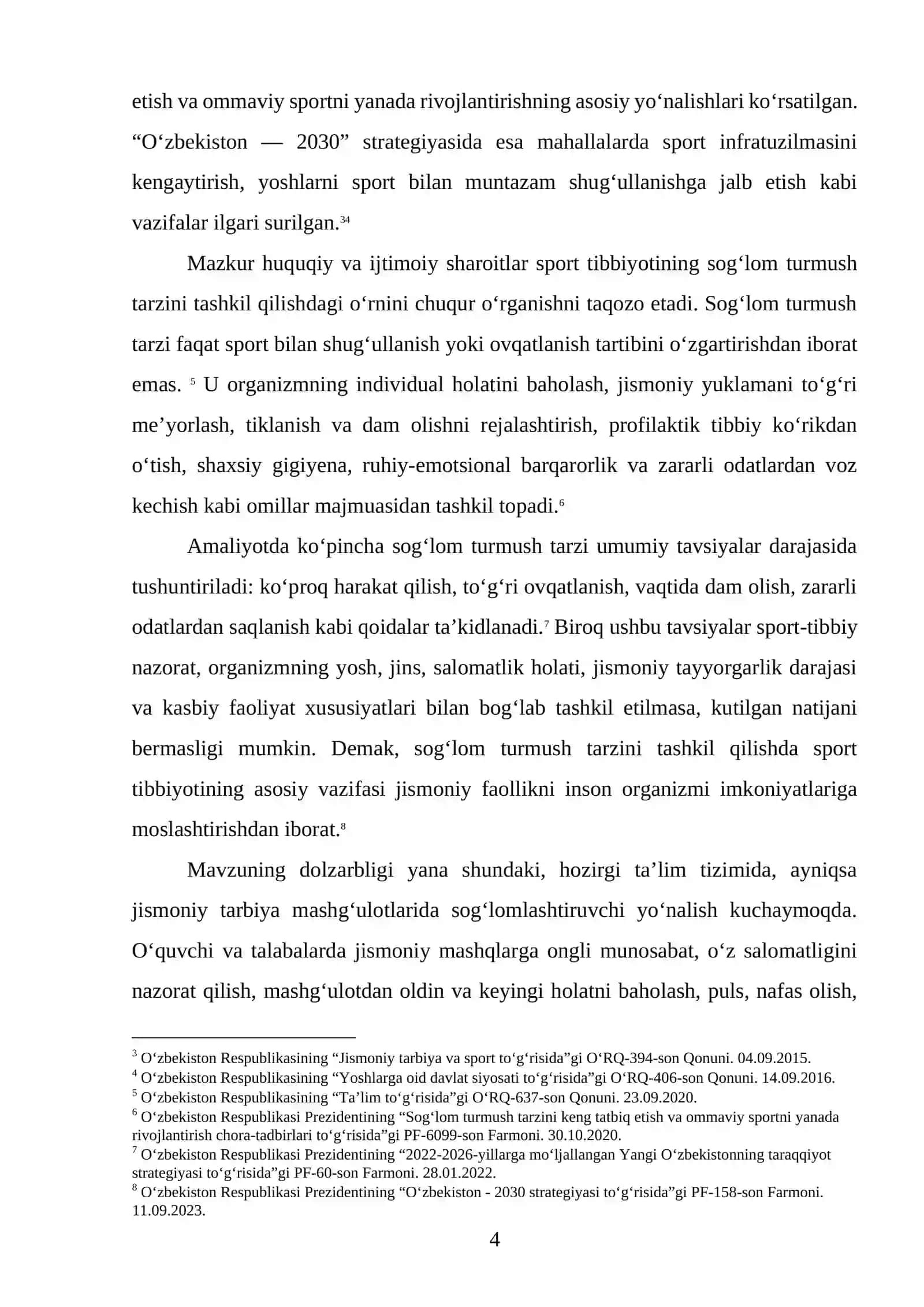SPORT TIBBIYOTINING SOG‘LOM TURMUSH TARZINI TASHKIL QILISHDA TUTGAN O‘RNINI TAHLIL QILISH 4