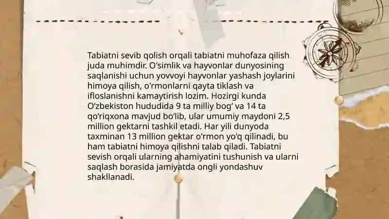Tabiatshunoslikda oʻqitishning tarbiyaviy ahamyati 4