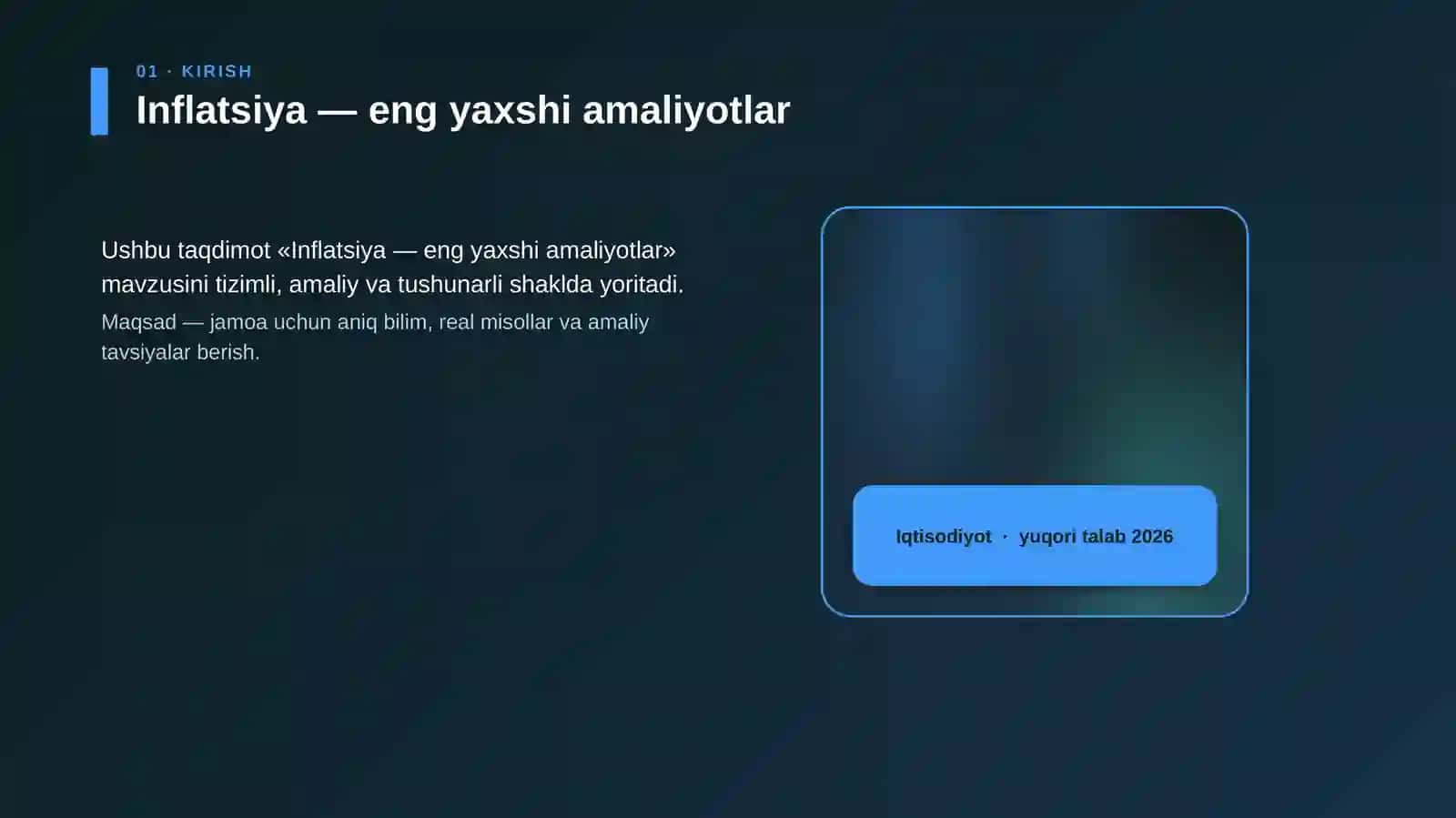 Inflatsiya — eng yaxshi amaliyotlar 4