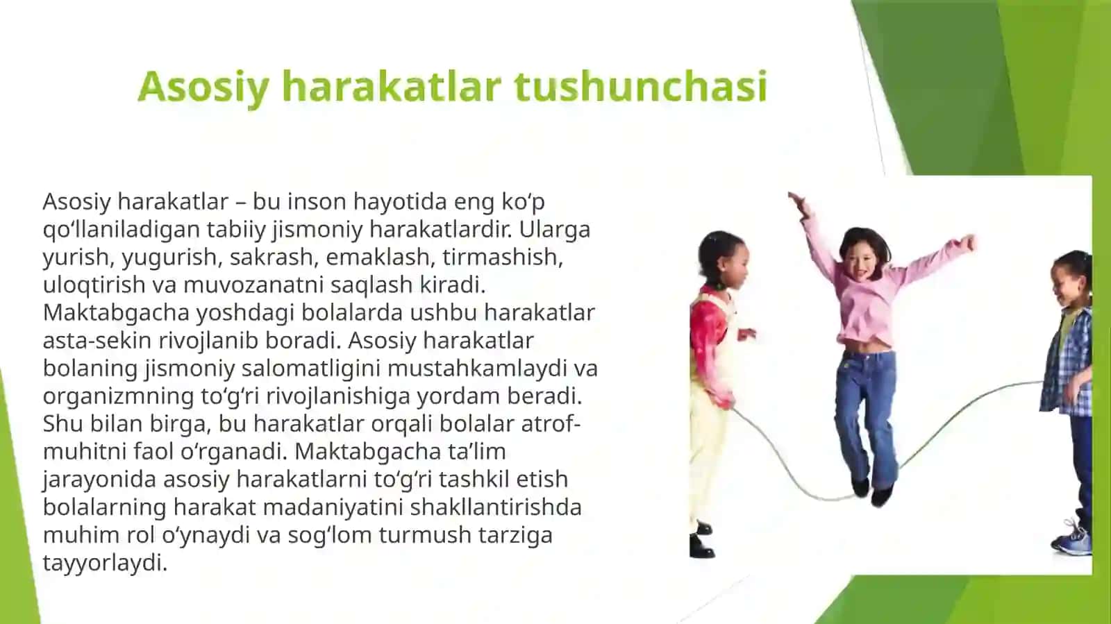 Maktabgacha yoshdagi bolalar uchun asosiy harakatlarning ahamiyati 4