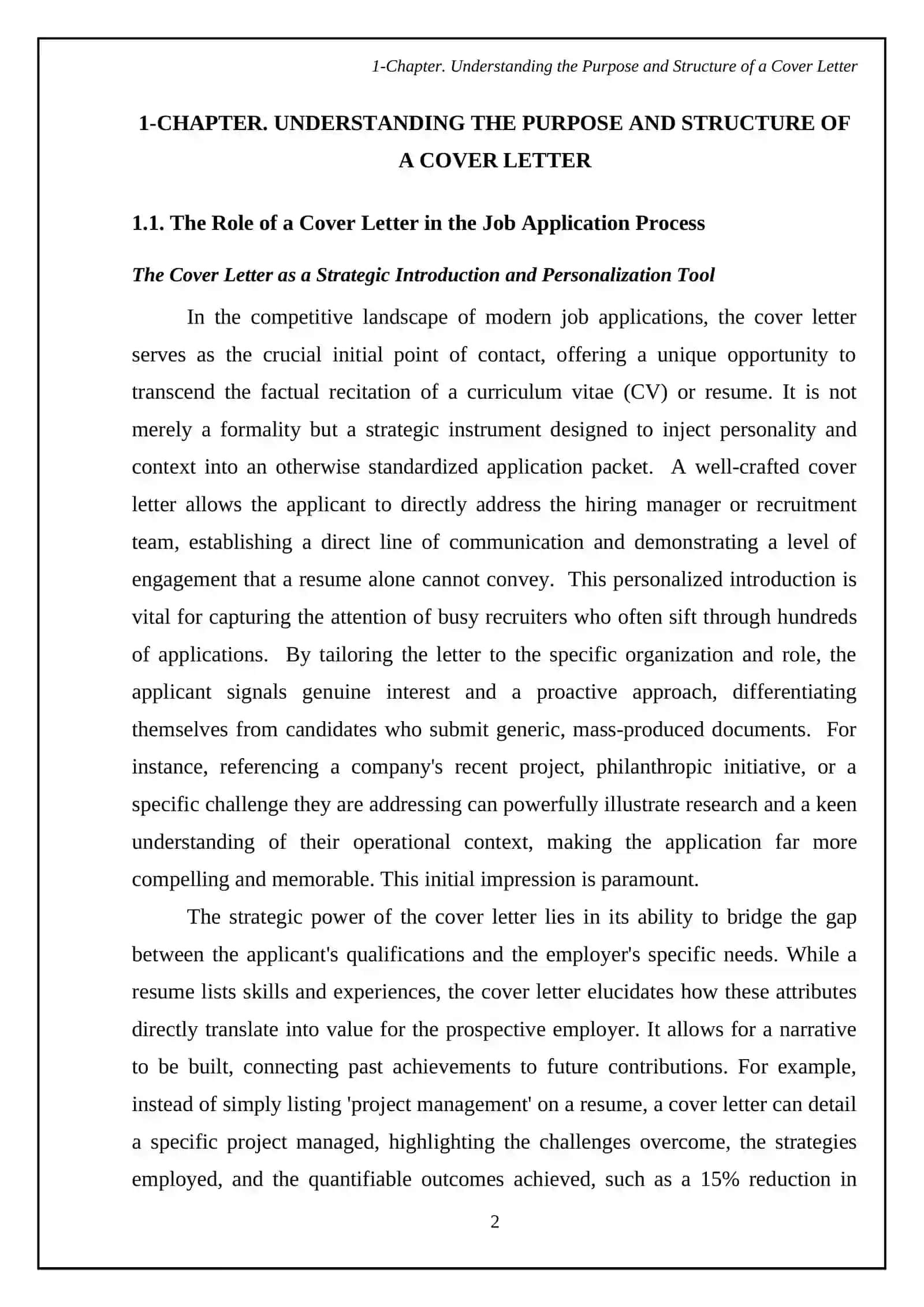 Cover letter course 4