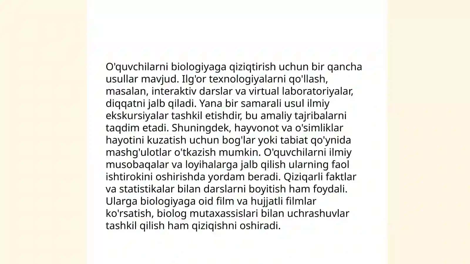 Maktab o'quv rejasidagi biologik ta'limning o'ziga xos tomonlari 4