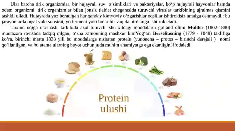 Oqsillarning kimyoviy xususiyatlari 4