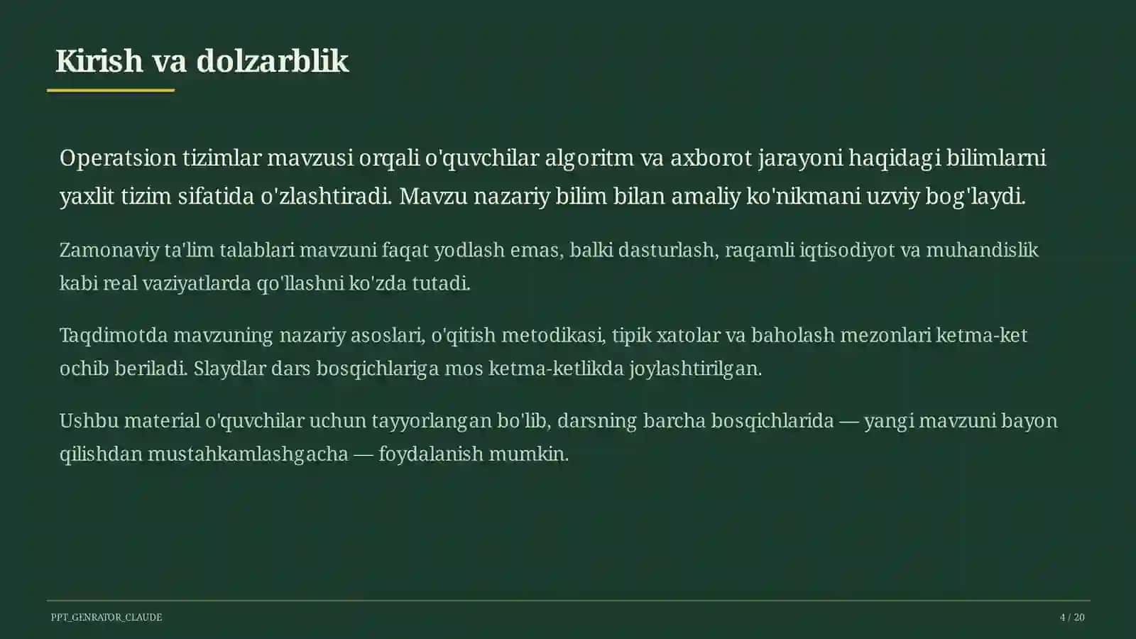 Operatsion tizimlar (6-sinf) 4