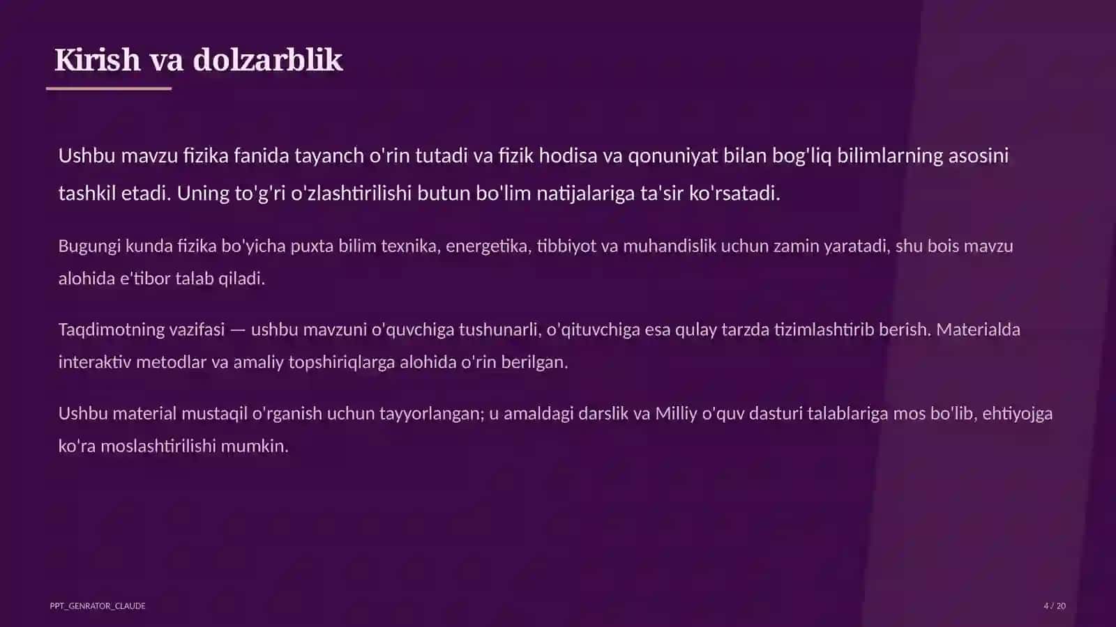 Geometrik optika: yorug'likning qaytishi va sinishi (11-sinf) 4