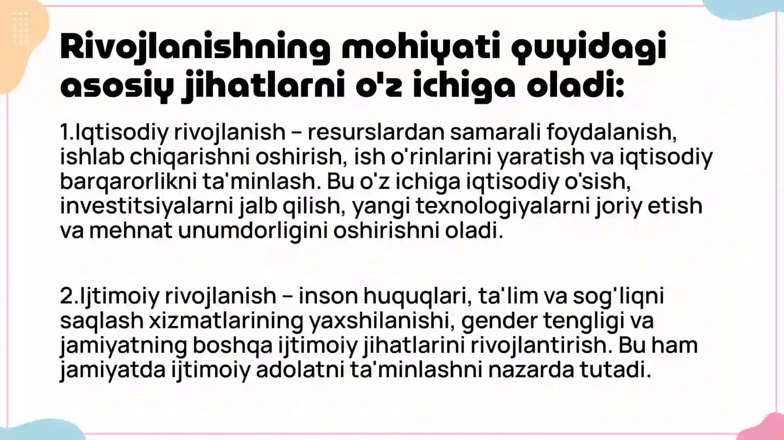 Rivojlanish qonuniyatlari 4