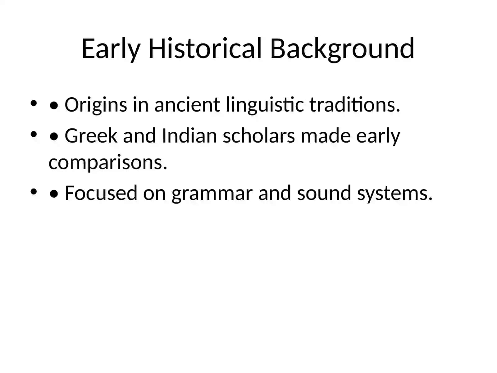 History of Comparative Typology 4