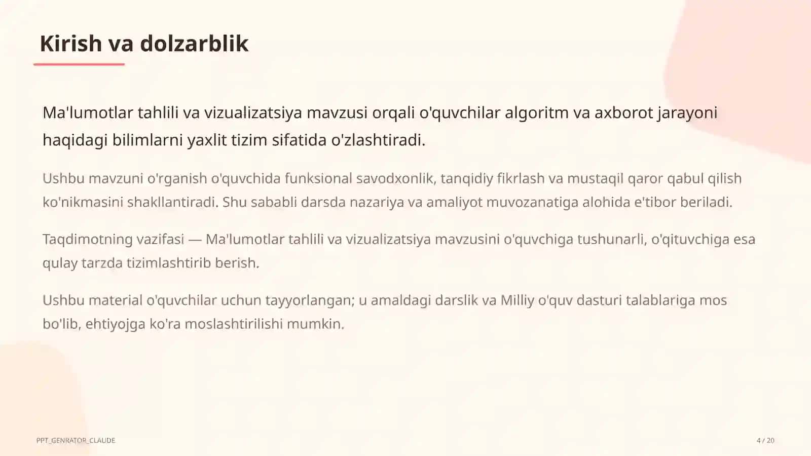 Ma'lumotlar tahlili va vizualizatsiya (11-sinf) 4
