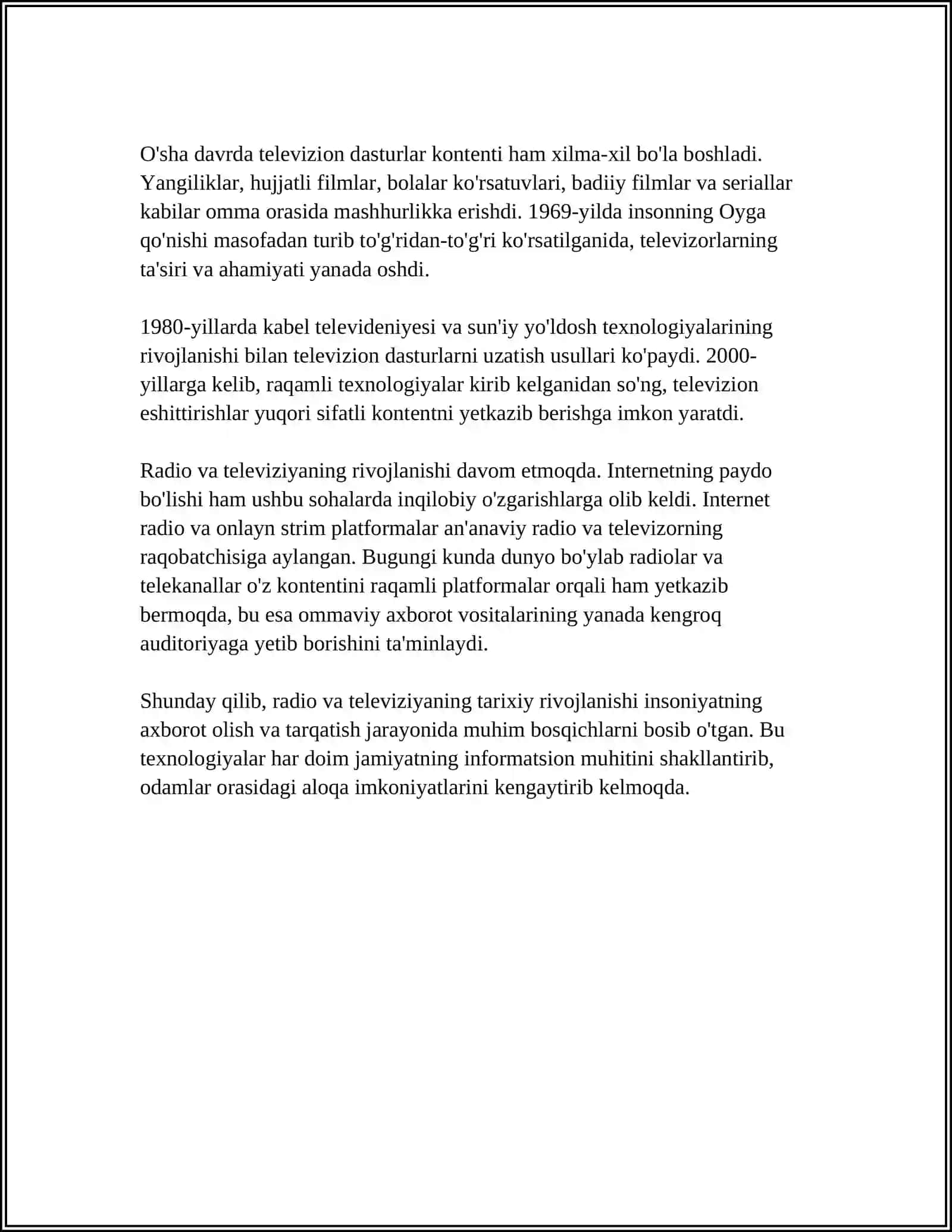 RADIO VA TELVEDENIYA TEZKOR OMMAVIY AXBOROT VOSITASI SIFATIDA 4