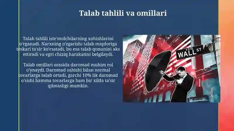 Mahalliy bozorda talab va taklif tahlili va bozor 4