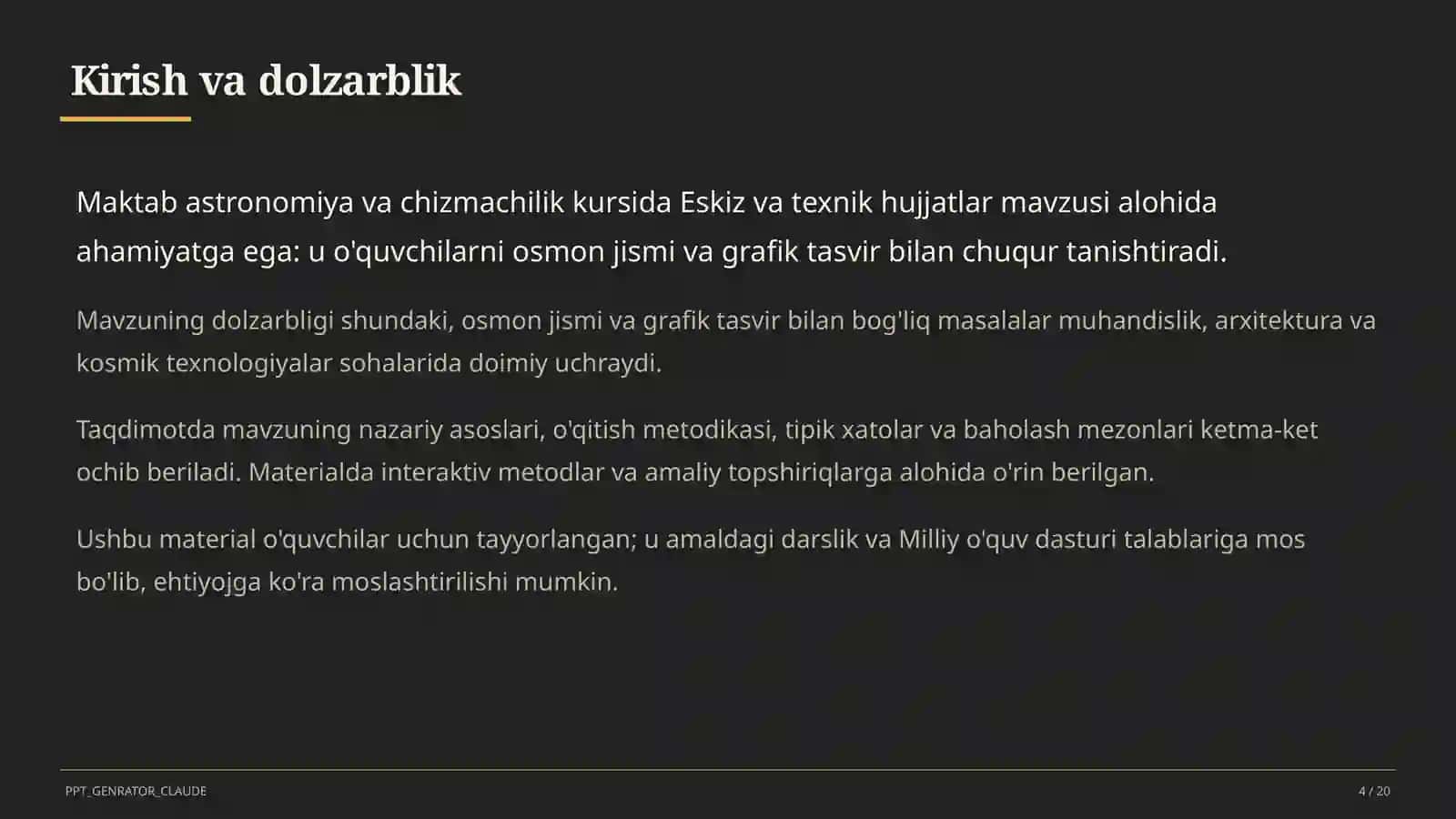 Eskiz va texnik hujjatlar (9-sinf) 4
