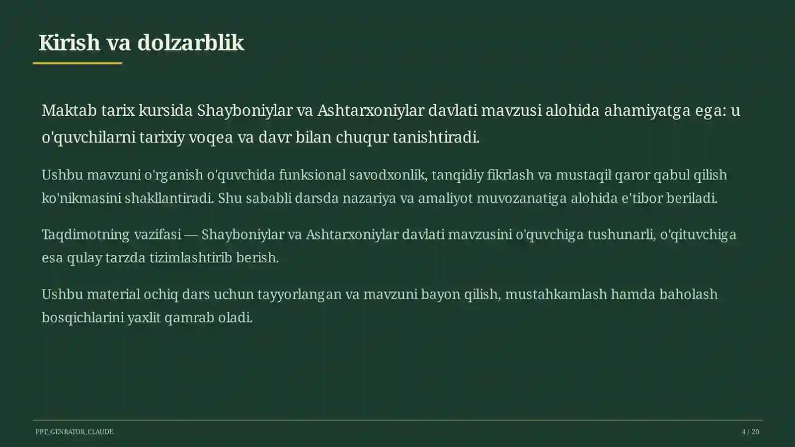 Shayboniylar va Ashtarxoniylar davlati (8-sinf) 4