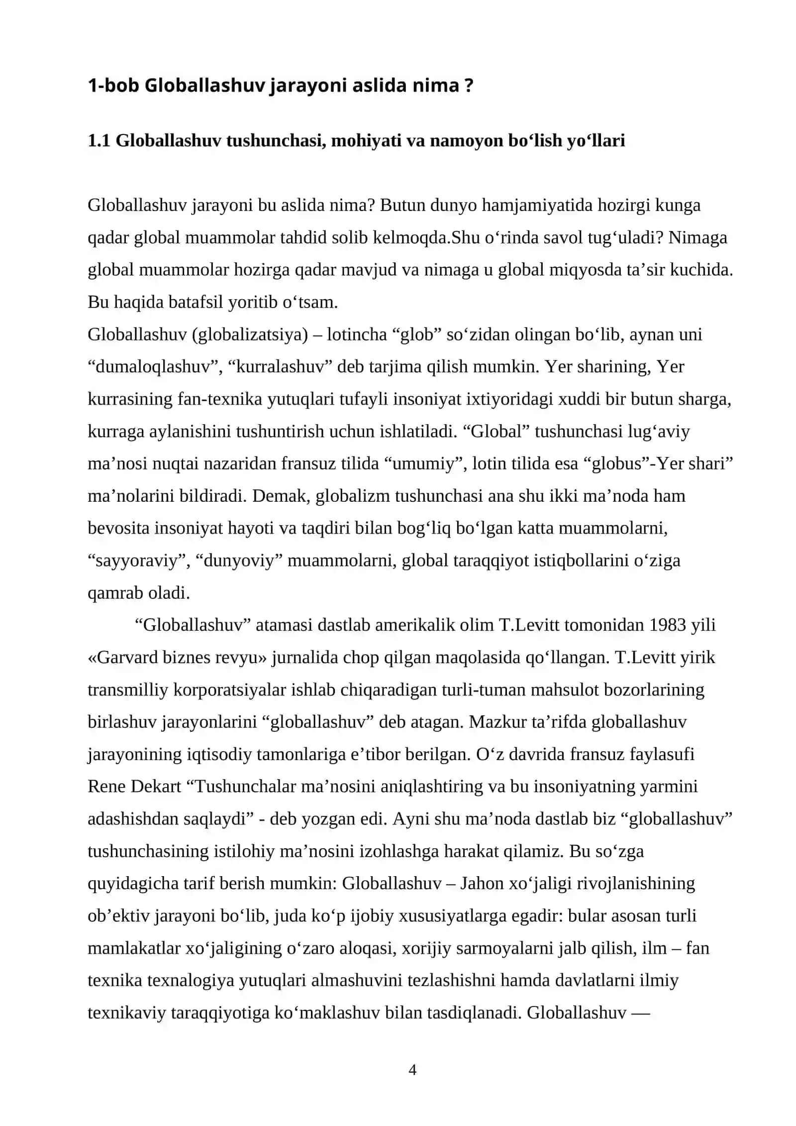 Jahon iqtisodiyotida globallashuv jarayonlari 4