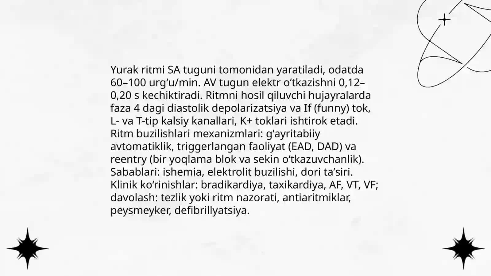 Yurak faoliyatini fiziologik xususiyatlari 4