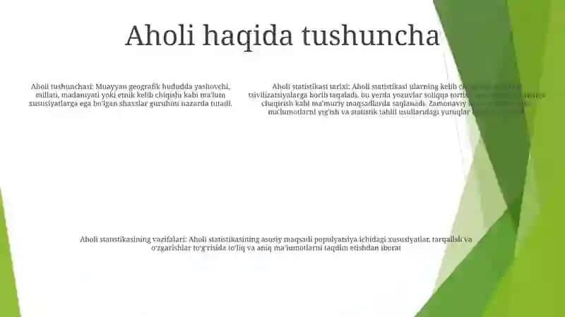 Aholi Statistikasining Paydo Bo Lish Tarixi 4