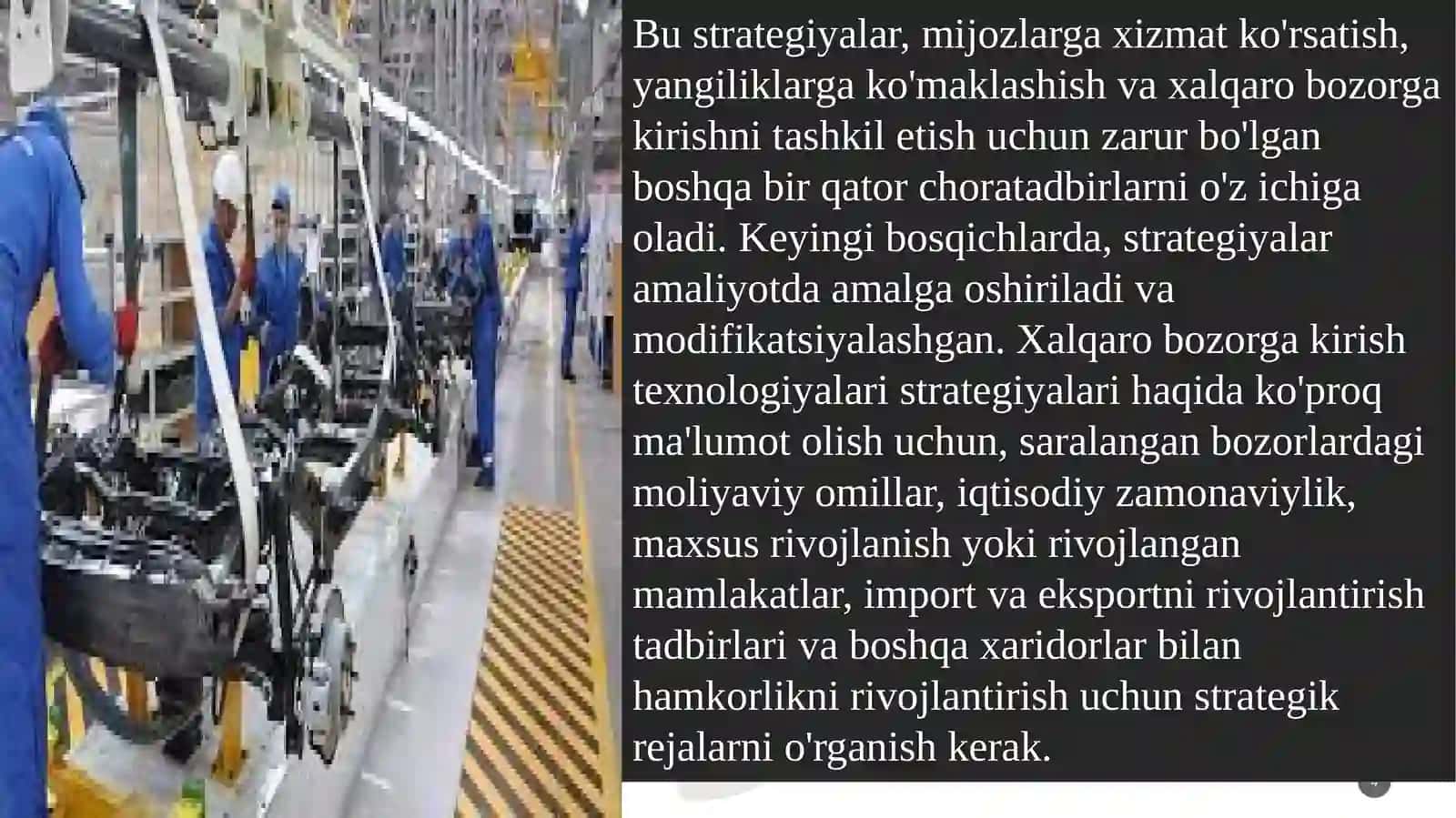 Sanoatkorxonalarining bozorqa kirish strategiyalari va xorij tajribasi 4