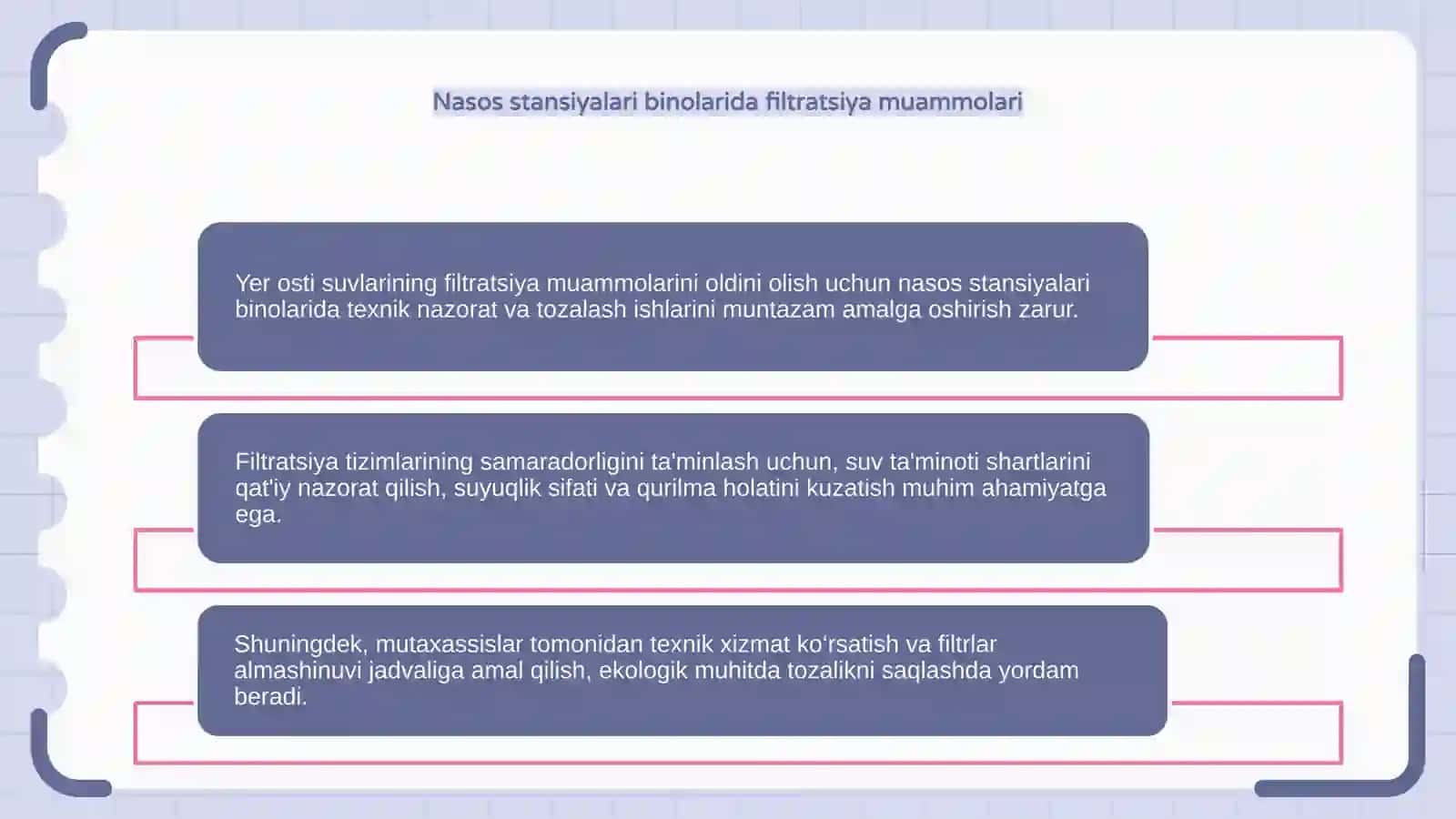 Nasos stansiyalari binolarida yer osti suvlarining filtratsiya bo‘lishini oldini olish tadbirlari 4