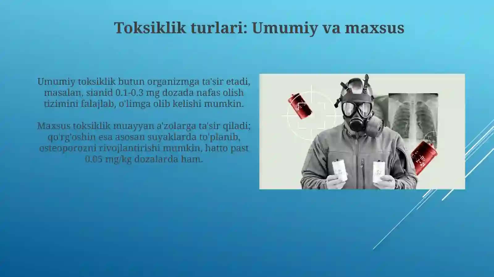 Kimyoviy omillarning umumiy va maxsus ta'siri haqida tushuncha 4