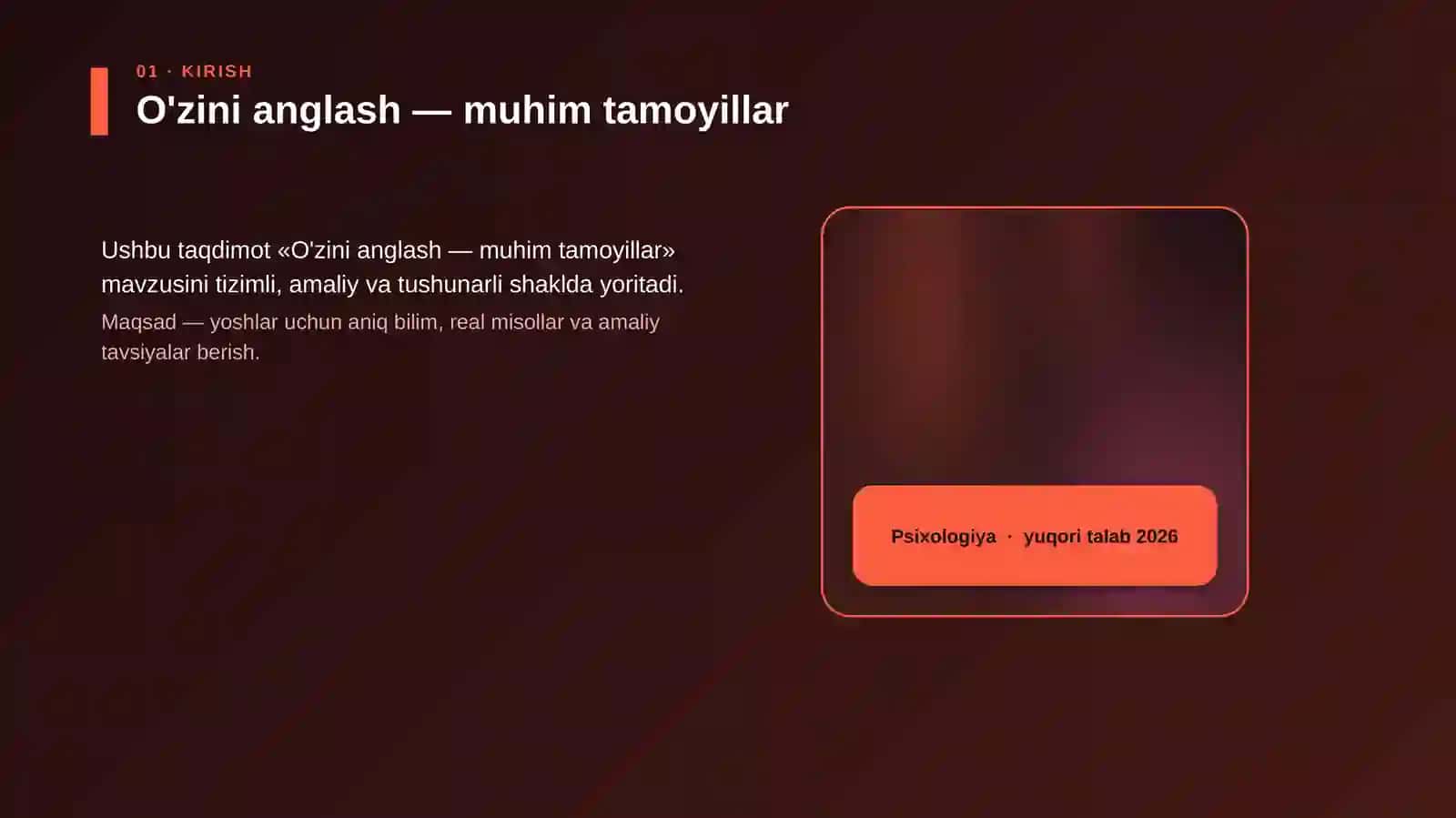 O'zini anglash — muhim tamoyillar 4