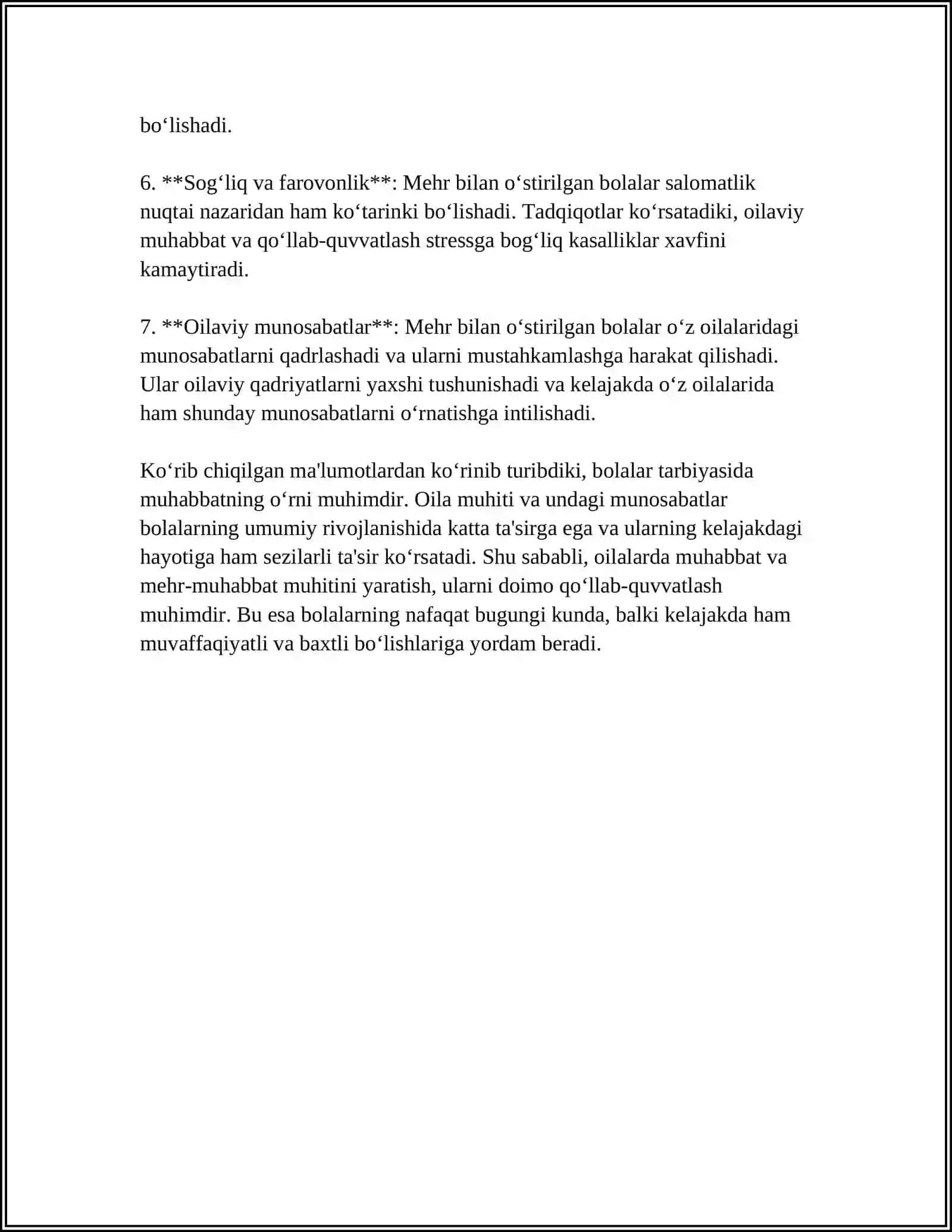 BOLALARNING IJOBIY TARBIYALANISHINING BESHTA ASOSIY USTUNI 4