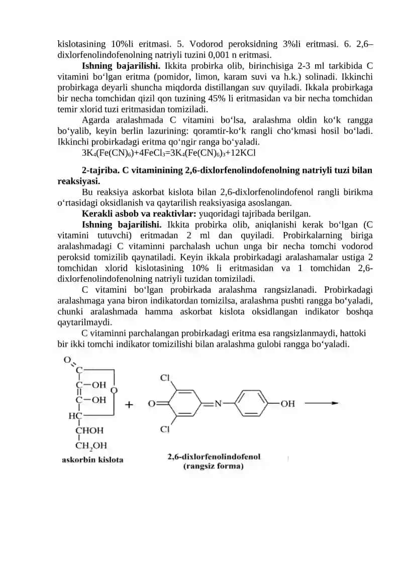 HAYVONLAR BIOKIMYOSI FANINING ISHCHI O‘QUV DASTURI (SILLABUSI) 4