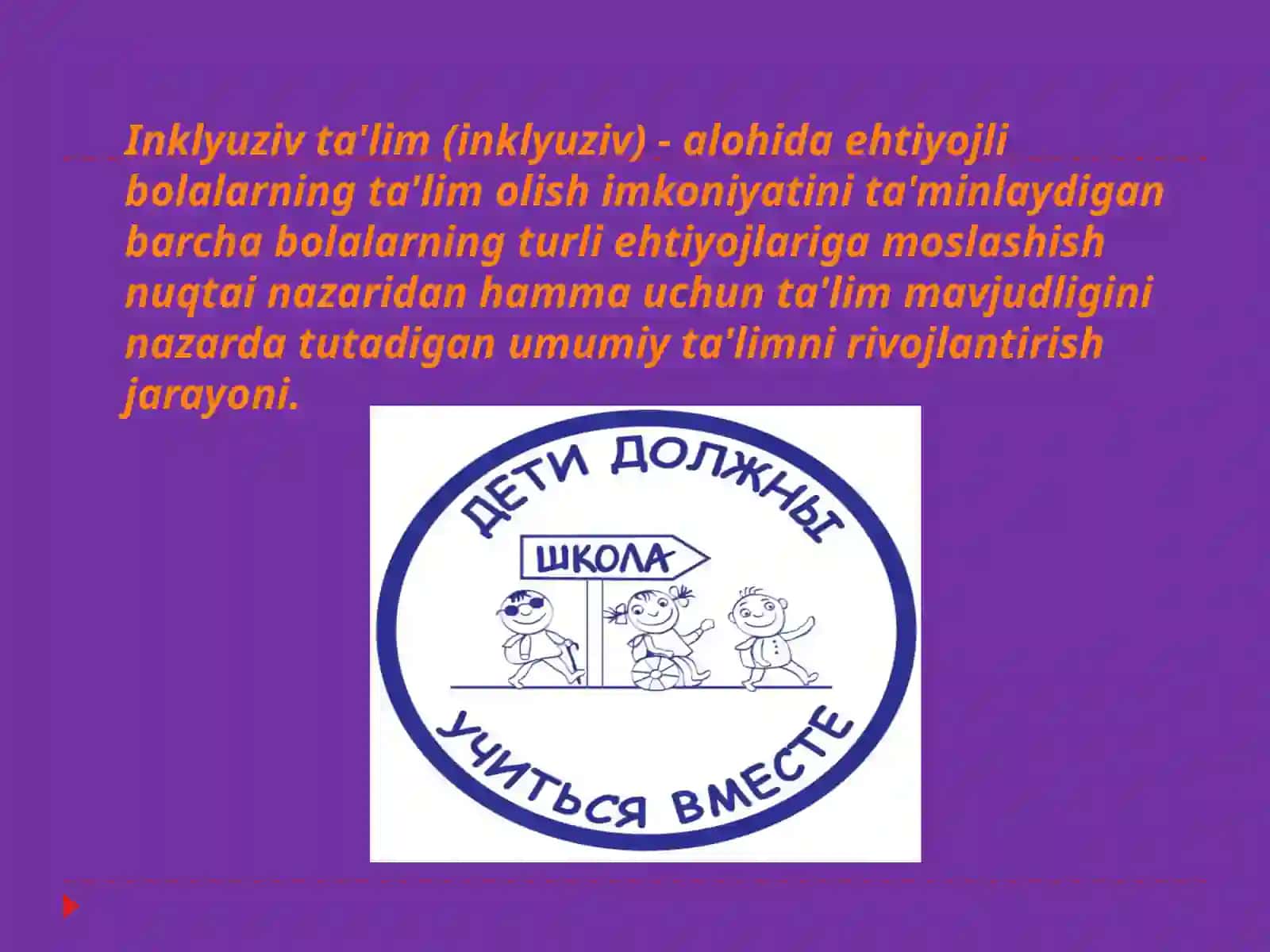 Alohida ta’lim ehtiyojlaribo‘lganbolalar nozologik guruhlarining umumiy xususiyatlari 4