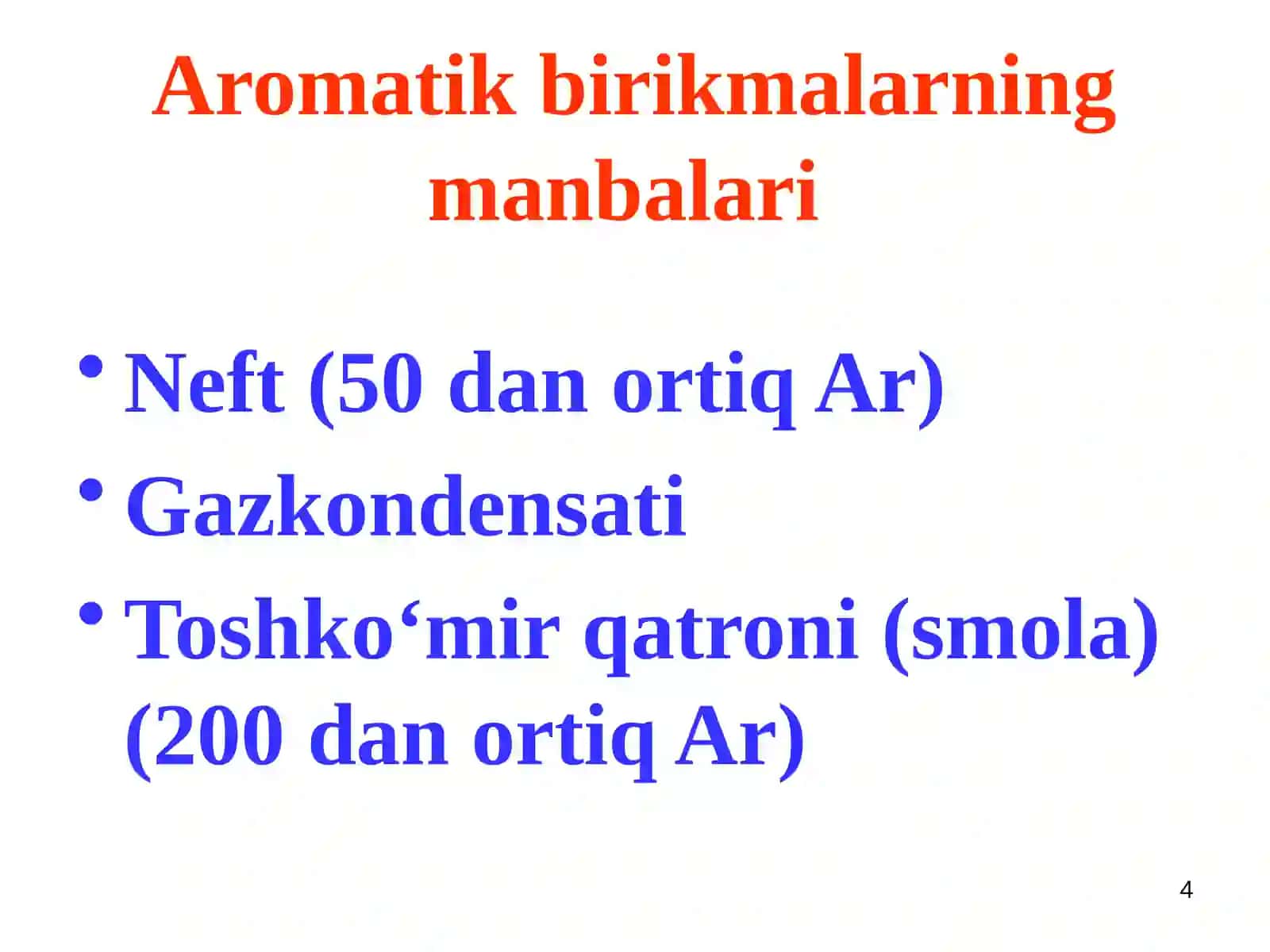 Aromatik birikmalar 4