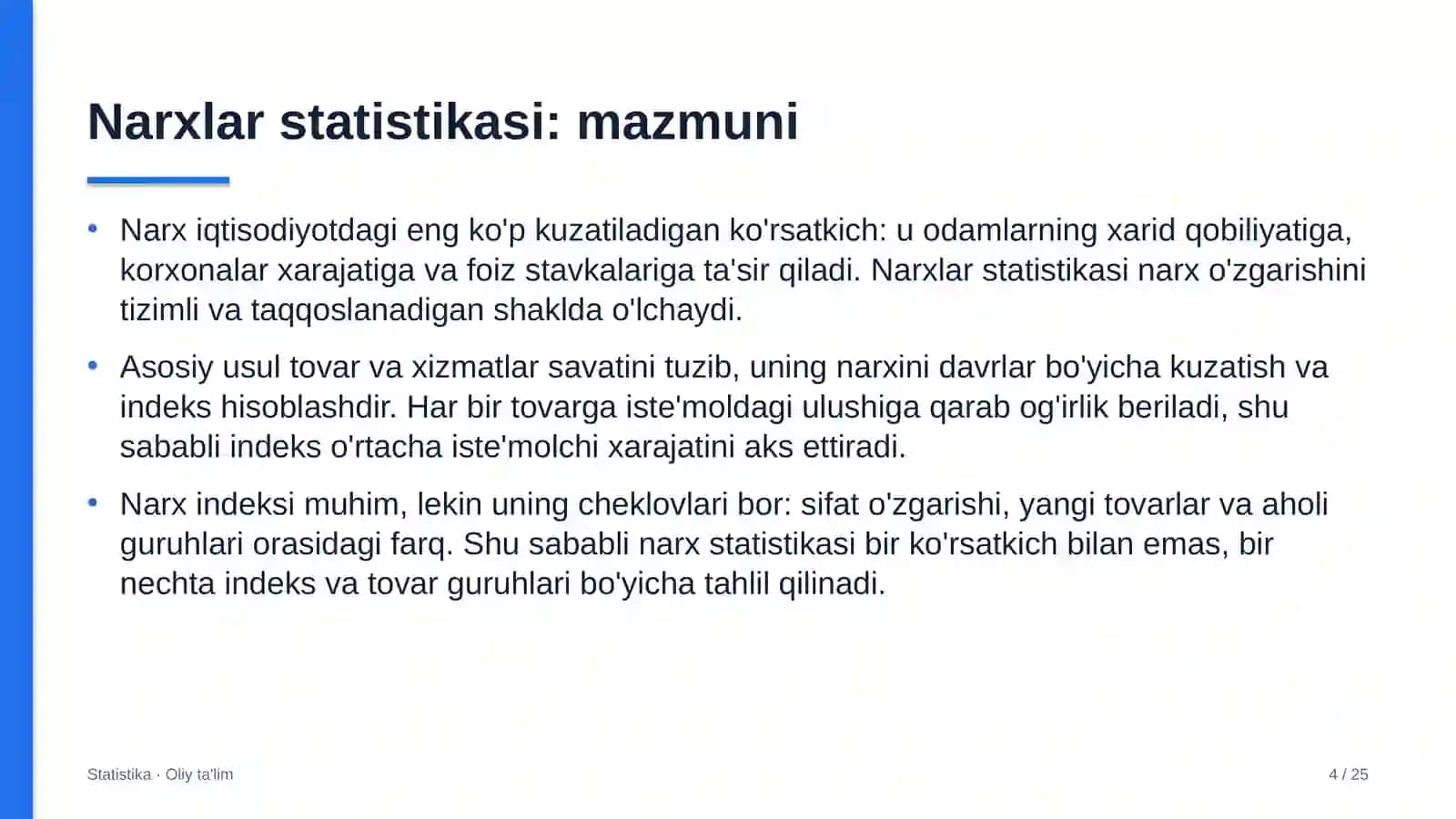 charm poyabzal sanoatida narxlar statistikasi 8869 4