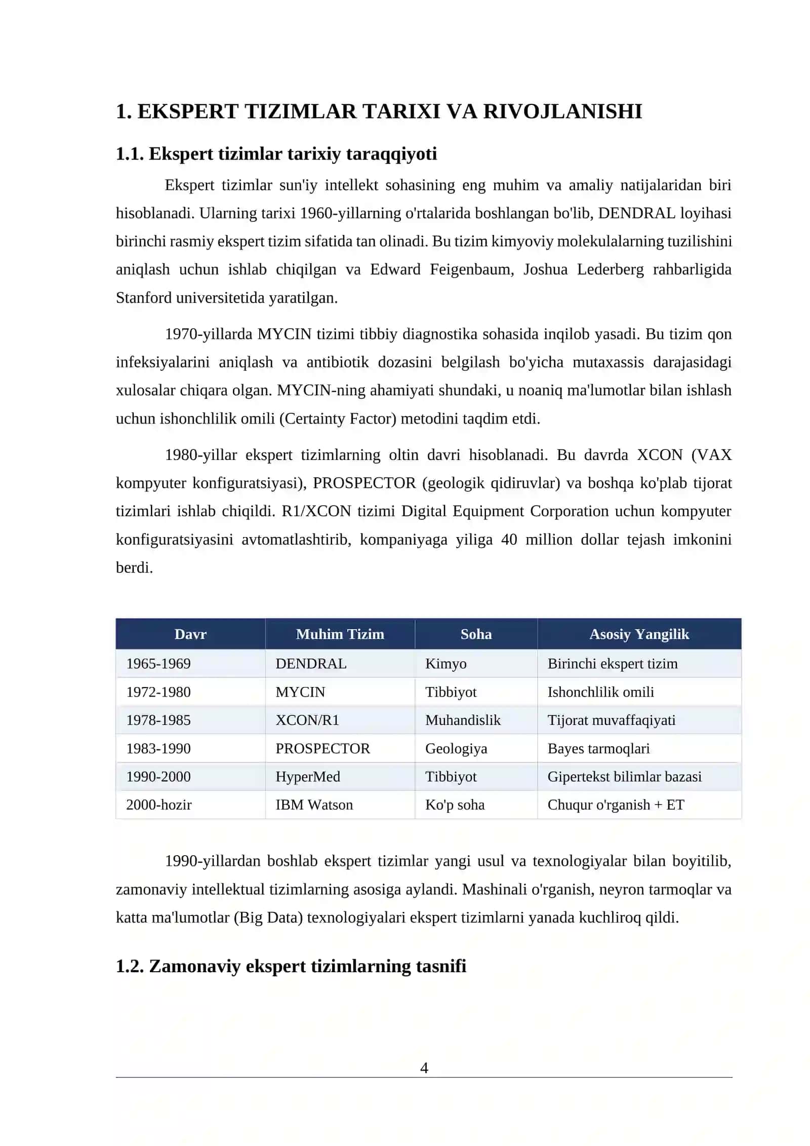 Diagnostik ekspert tizim arxitekturasini loyihalash 4