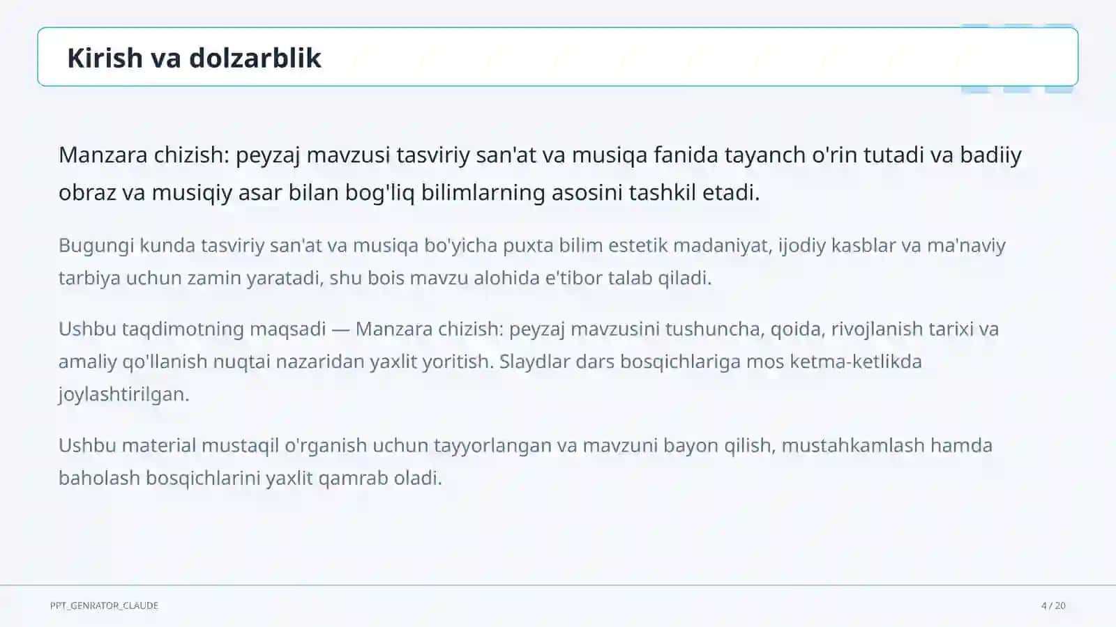 Tasviriy san'at va musiqa (1–7) 4