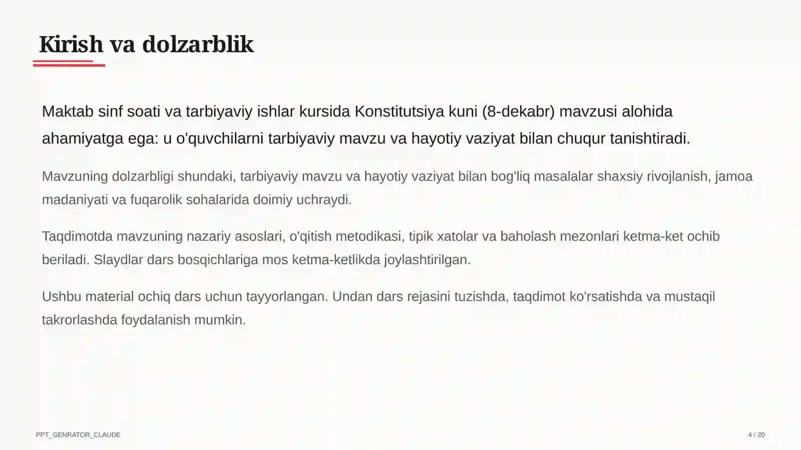 Konstitutsiya kuni (8-dekabr) 4