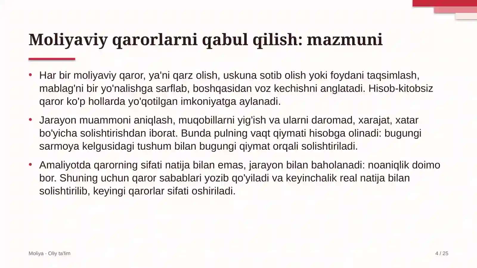 buxgalteriya xizmatlarida moliyaviy qarorlarni qabul qilish 8409 4